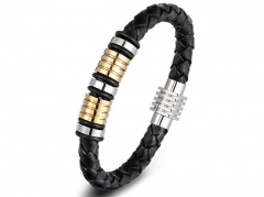 HY Wholesale Leather Bracelets Jewelry Popular Leather Bracelets-HY0130B303