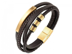 HY Wholesale Leather Bracelets Jewelry Popular Leather Bracelets-HY0136B139