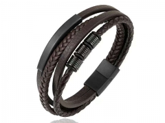 HY Wholesale Leather Bracelets Jewelry Popular Leather Bracelets-HY0136B137