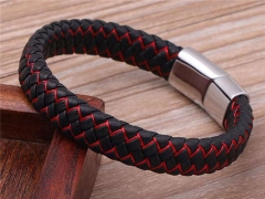 HY Wholesale Leather Bracelets Jewelry Popular Leather Bracelets-HY0137B115