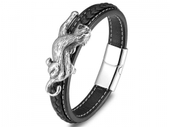 HY Wholesale Leather Bracelets Jewelry Popular Leather Bracelets-HY0120B274