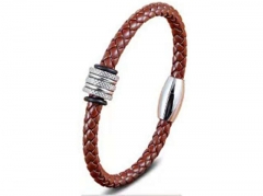 HY Wholesale Leather Bracelets Jewelry Popular Leather Bracelets-HY0130B172