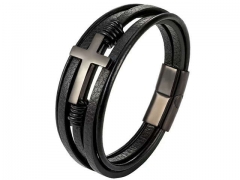 HY Wholesale Leather Bracelets Jewelry Popular Leather Bracelets-HY0136B001