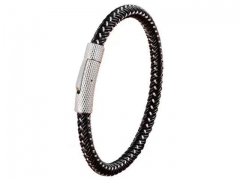 HY Wholesale Leather Bracelets Jewelry Popular Leather Bracelets-HY0130B053