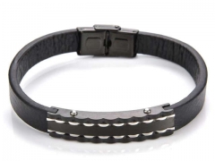 HY Wholesale Leather Bracelets Jewelry Popular Leather Bracelets-HY0058B039