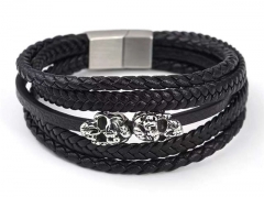 HY Wholesale Leather Bracelets Jewelry Popular Leather Bracelets-HY0137B118