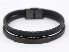 HY Wholesale Leather Bracelets Jewelry Popular Leather Bracelets-HY0129B214