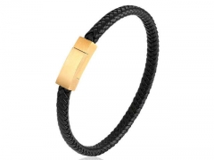 HY Wholesale Leather Bracelets Jewelry Popular Leather Bracelets-HY0136B226