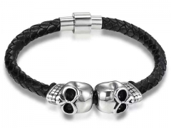HY Wholesale Leather Bracelets Jewelry Popular Leather Bracelets-HY0130B034