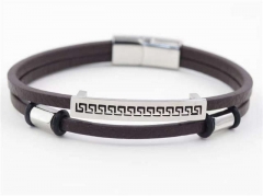 HY Wholesale Leather Bracelets Jewelry Popular Leather Bracelets-HY0129B202