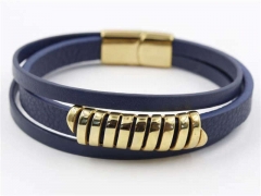 HY Wholesale Leather Bracelets Jewelry Popular Leather Bracelets-HY0129B095