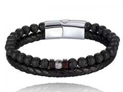 HY Wholesale Leather Bracelets Jewelry Popular Leather Bracelets-HY0136B140