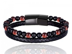 HY Wholesale Leather Bracelets Jewelry Popular Leather Bracelets-HY0136B090