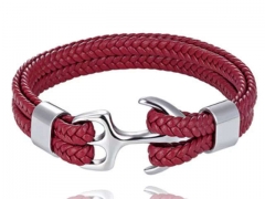 HY Wholesale Leather Bracelets Jewelry Popular Leather Bracelets-HY0136B056