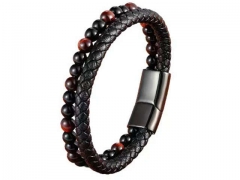 HY Wholesale Leather Bracelets Jewelry Popular Leather Bracelets-HY0130B339