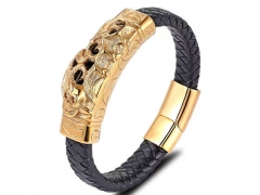 HY Wholesale Leather Bracelets Jewelry Popular Leather Bracelets-HY0135B047