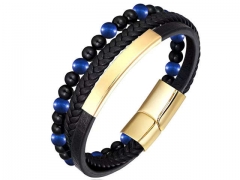 HY Wholesale Leather Bracelets Jewelry Popular Leather Bracelets-HY0136B119