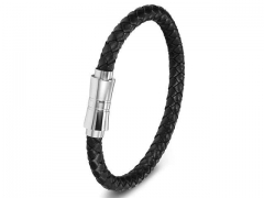 HY Wholesale Leather Bracelets Jewelry Popular Leather Bracelets-HY0130B233
