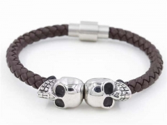HY Wholesale Leather Bracelets Jewelry Popular Leather Bracelets-HY0129B144