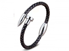 HY Wholesale Leather Bracelets Jewelry Popular Leather Bracelets-HY0130B203