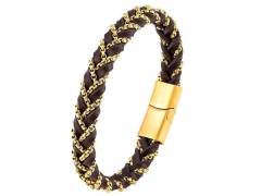 HY Wholesale Leather Bracelets Jewelry Popular Leather Bracelets-HY0120B204