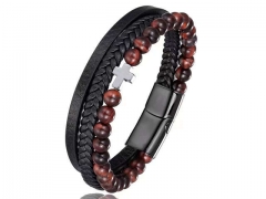 HY Wholesale Leather Bracelets Jewelry Popular Leather Bracelets-HY0136B129