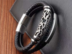 HY Wholesale Leather Bracelets Jewelry Popular Leather Bracelets-HY0133B169
