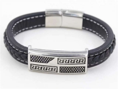 HY Wholesale Leather Bracelets Jewelry Popular Leather Bracelets-HY0129B196