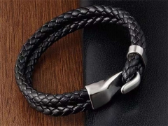 HY Wholesale Leather Bracelets Jewelry Popular Leather Bracelets-HY0133B191