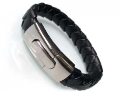 HY Wholesale Leather Bracelets Jewelry Popular Leather Bracelets-HY0058B048
