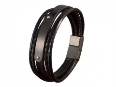 HY Wholesale Leather Bracelets Jewelry Popular Leather Bracelets-HY0130B355