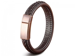 HY Wholesale Leather Bracelets Jewelry Popular Leather Bracelets-HY0130B125