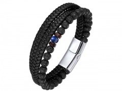 HY Wholesale Leather Bracelets Jewelry Popular Leather Bracelets-HY0136B154