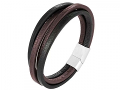 HY Wholesale Leather Bracelets Jewelry Popular Leather Bracelets-HY0136B207