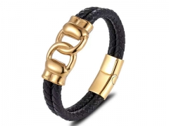 HY Wholesale Leather Bracelets Jewelry Popular Leather Bracelets-HY0135B130