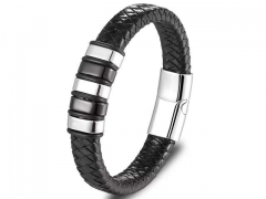 HY Wholesale Leather Bracelets Jewelry Popular Leather Bracelets-HY0120B072