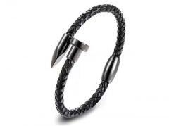 HY Wholesale Leather Bracelets Jewelry Popular Leather Bracelets-HY0130B204