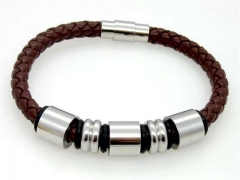 HY Wholesale Leather Bracelets Jewelry Popular Leather Bracelets-HY0041B018