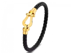 HY Wholesale Leather Bracelets Jewelry Popular Leather Bracelets-HY0120B006