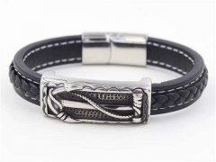 HY Wholesale Leather Bracelets Jewelry Popular Leather Bracelets-HY0129B147