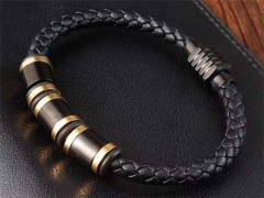 HY Wholesale Leather Bracelets Jewelry Popular Leather Bracelets-HY0133B208