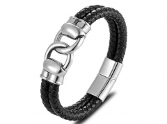 HY Wholesale Leather Bracelets Jewelry Popular Leather Bracelets-HY0135B131