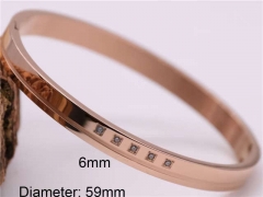 HY Wholesale Bangle Stainless Steel 316L Jewelry Bangle-HY0122B086