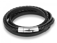 HY Wholesale Leather Bracelets Jewelry Popular Leather Bracelets-HY0120B226