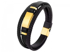 HY Wholesale Leather Bracelets Jewelry Popular Leather Bracelets-HY0120B052