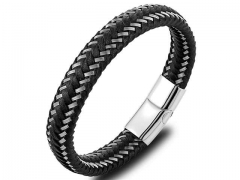 HY Wholesale Leather Bracelets Jewelry Popular Leather Bracelets-HY0120B146