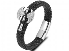HY Wholesale Leather Bracelets Jewelry Popular Leather Bracelets-HY0135B101