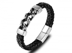 HY Wholesale Leather Bracelets Jewelry Popular Leather Bracelets-HY0120B107