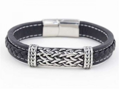 HY Wholesale Leather Bracelets Jewelry Popular Leather Bracelets-HY0129B093