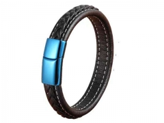 HY Wholesale Leather Bracelets Jewelry Popular Leather Bracelets-HY0130B286